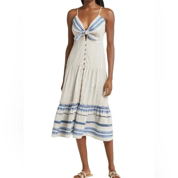 Veronica Beard Women’s Abilene Lightweight Sun Dress  Size Medium - Picture 3 of 16